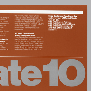 Poster, Celebrate 10: Designers Row, 20th century