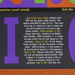 Poster, Tuesdays by Design, 1993