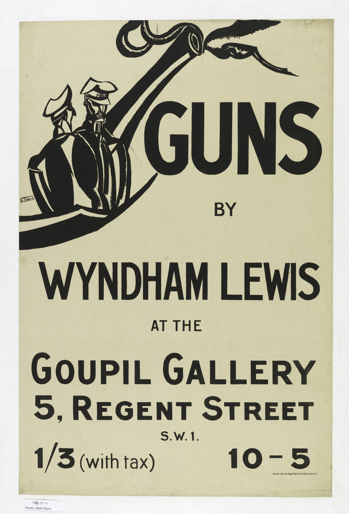 Poster, Guns By Wyndham Lewis