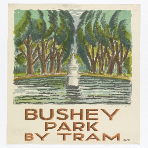 Poster, Bushey Park by Tram, 1924