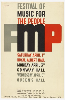 Poster, Festival of Music for the People