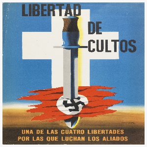Poster, Libertad de Cultos (Freedom of Worship), 1947