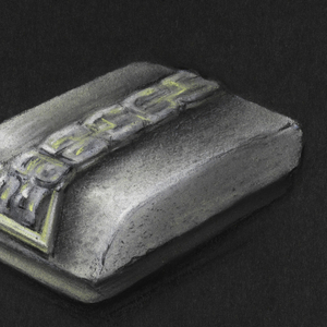 Drawing, Container with gold detail, 20th century