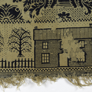 Coverlet Fragments (USA), 1840