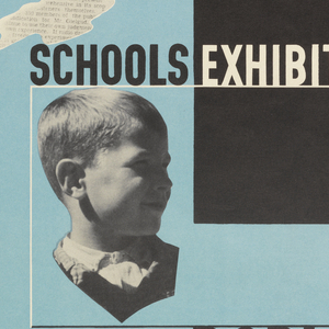 Poster, New Chronicle--Schools Exhibition, Dorland Hall, ca. 1937