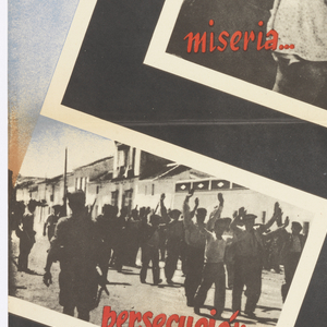 Poster, ¡Esto es el fascismo! miseria...destrucción...persecución...y muerte (This is Fascism! Misery...destruction... persecution... and death), ca. 1935