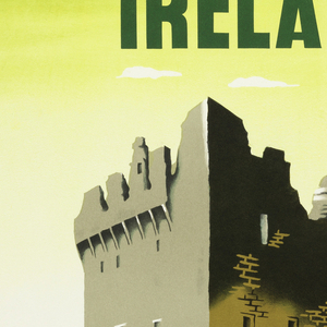 Poster, Ireland-Fly Pan Am, 1953