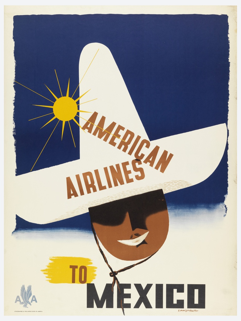 Poster, American Airlines to Mexico