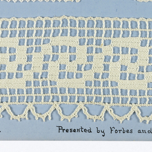 Machine-made Openwork Samples (USA), ca. 1910