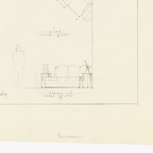 Drawing, Apartment for Mr. and Mrs. Maurice Benjamin: Elevation of Furniture, ca. 1929