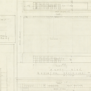 Drawing, Apartment for Mr. and Mrs. Maurice Benjamin: Living Room Details, June 20, 26, 1929