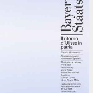 Poster, Bayerisch Staatsoper, Siegfried, Richard Wagner, 2001