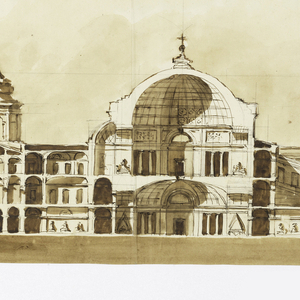 Drawing, Mausoleum, 1790