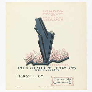 Poster, London Museum of Practical Geology, 1921
