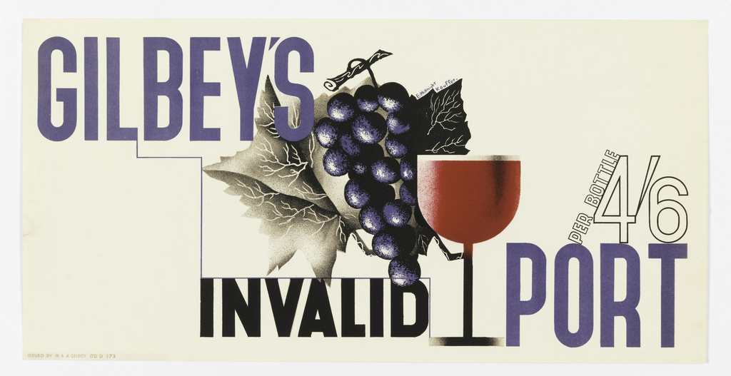 Poster, Gilbey's Invalid Port