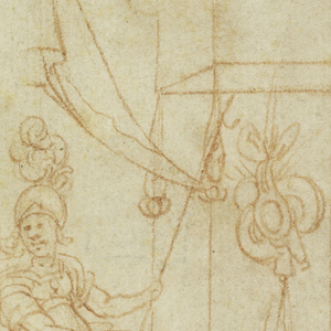 Drawing, Design with Minerva under an Arch, 1590–1610