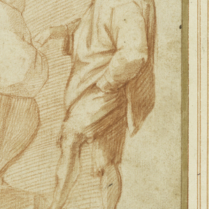 Drawing, Studies of Five Figures, ca. 1570