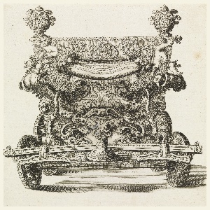 Print, Second Carriage of Lord Castelmaine: front view, 1700