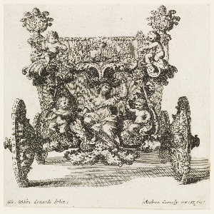 Print, Second Carriage of Lord Castelmaine: rear view, 1700