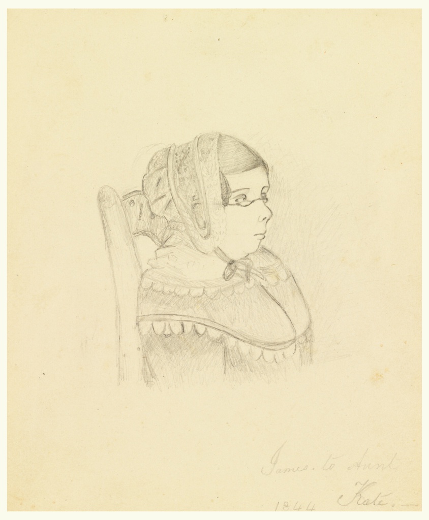 Drawing, Portrait of Aunt Alicia McNeill