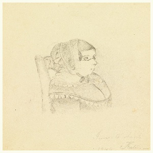 Drawing, Portrait of Aunt Alicia McNeill ("Aunt Kate"), 1844