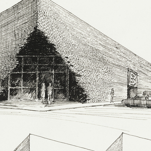 Drawing, Design for Best Products Showroom, "Notch" Project, 1975