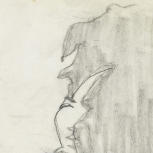 Drawing, John Elsesser in Profile, Facing Left, 1950–70