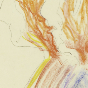 Drawing, Tapestry Design with Mirror Images of Trude Guermonprez and John Elsesser, ca. 1974