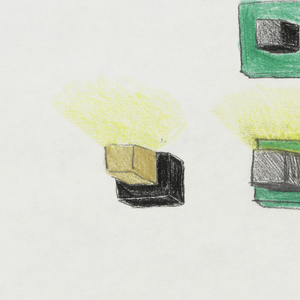 Drawing, Designs for Wall Sconces, 1989