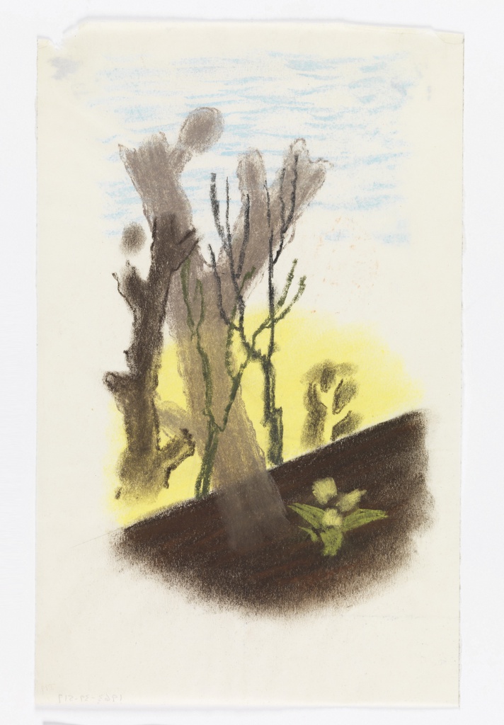 Drawing, Study for "Spring in the Countryside"