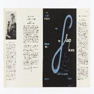 Book Cover, The Sleep Walkers by Hermann Broch, ca. 1932