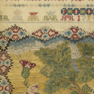 Sampler (England), late 17th century