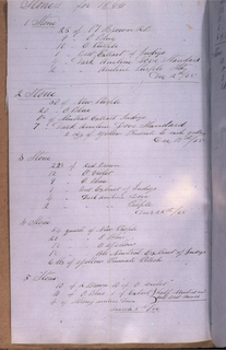 Dyer's Record Book (USA), 1862–65