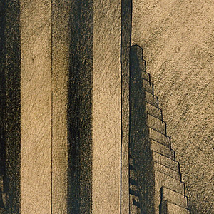 Drawing, Study for Maximum Mass Permitted by the 1916 New York Zoning Law, Stage 3, 1922
