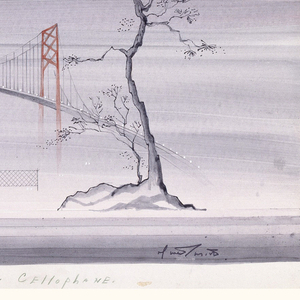 Drawing, Stage Design: Bridge Set, for Flower Drum Song, 1958