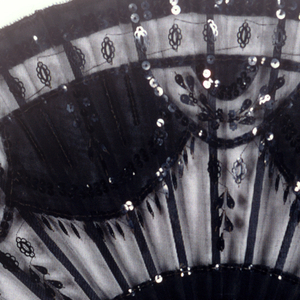 Pleated Mourning Fan, early 20th century
