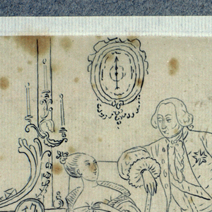 Drawing, Designs for Souvenir Fans for the 1867 Paris Exposition Universelle, 1866–67