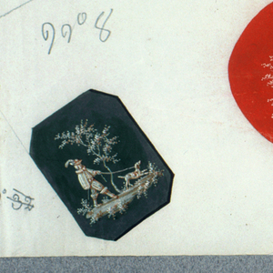 Drawing, Designs for Souvenir Fans for the 1867 Paris Exposition Universelle, 1866–67