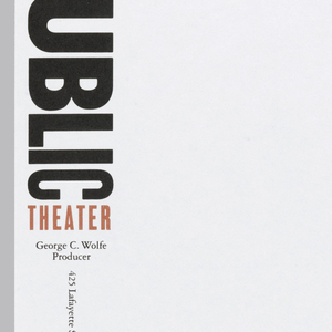 Letterhead, Public Theater, 1994