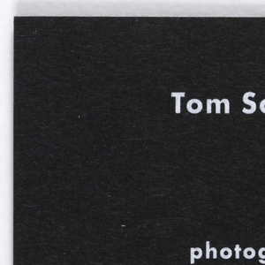Business Card, Business Card for Tom Schierlitz Photography, late 20th century