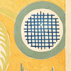 Drawing, Textile Design: Stylized Flowers, 1931