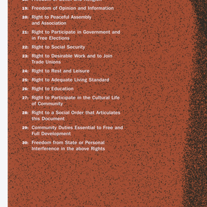 Poster, Universal Declaration of Human Rights 1948-1998, 2002