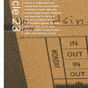 Poster, Article 23: Everyone has the Right to Work, 2002