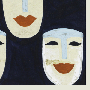 Drawing, Mask Pattern, Textile Design, 1950–70