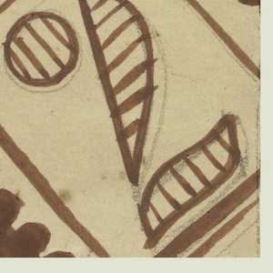 Drawing, Pattern of Stamps, Textile Design (2 of 2), 1950–70