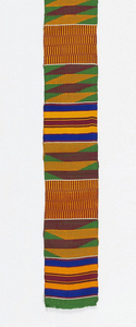 Strip, Kente cloth, mid- 20th century