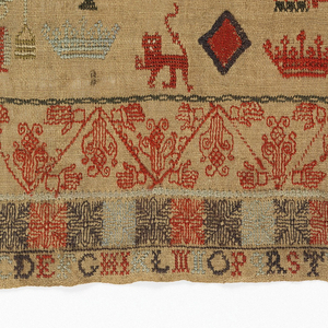Sampler (England), 18th century