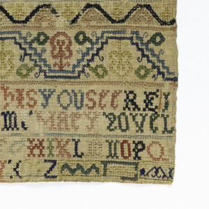Sampler (England), early 18th century