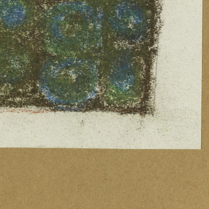 Drawing, Design for a Rug with Circles in Squares, 1950–76