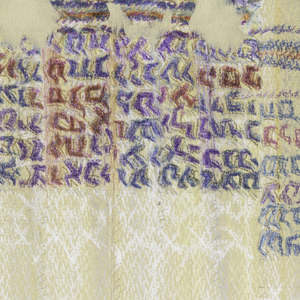 Drawing, Design for an Ark Curtain, Beth Am Synagogue, Los Altos, CA, 1968–69